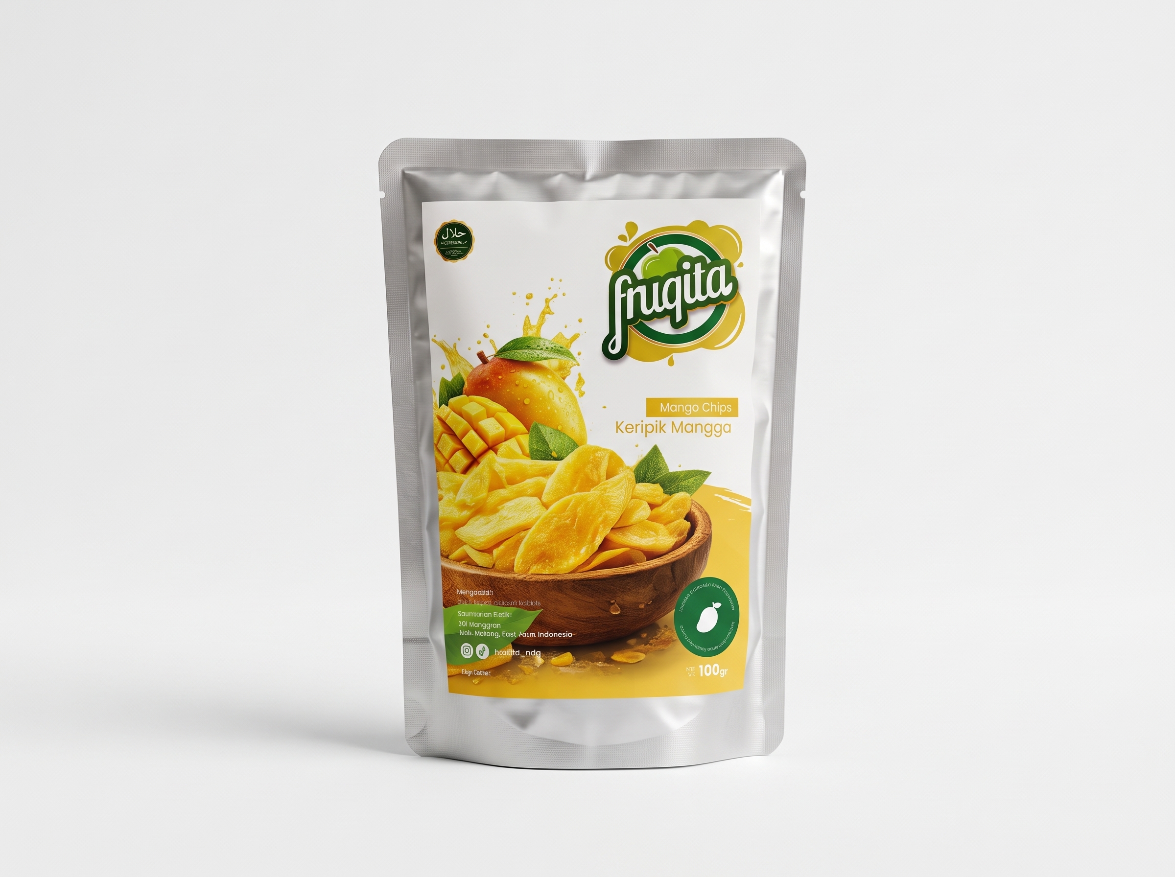 Kemasan Keripik Mangga Fruqita 100gr