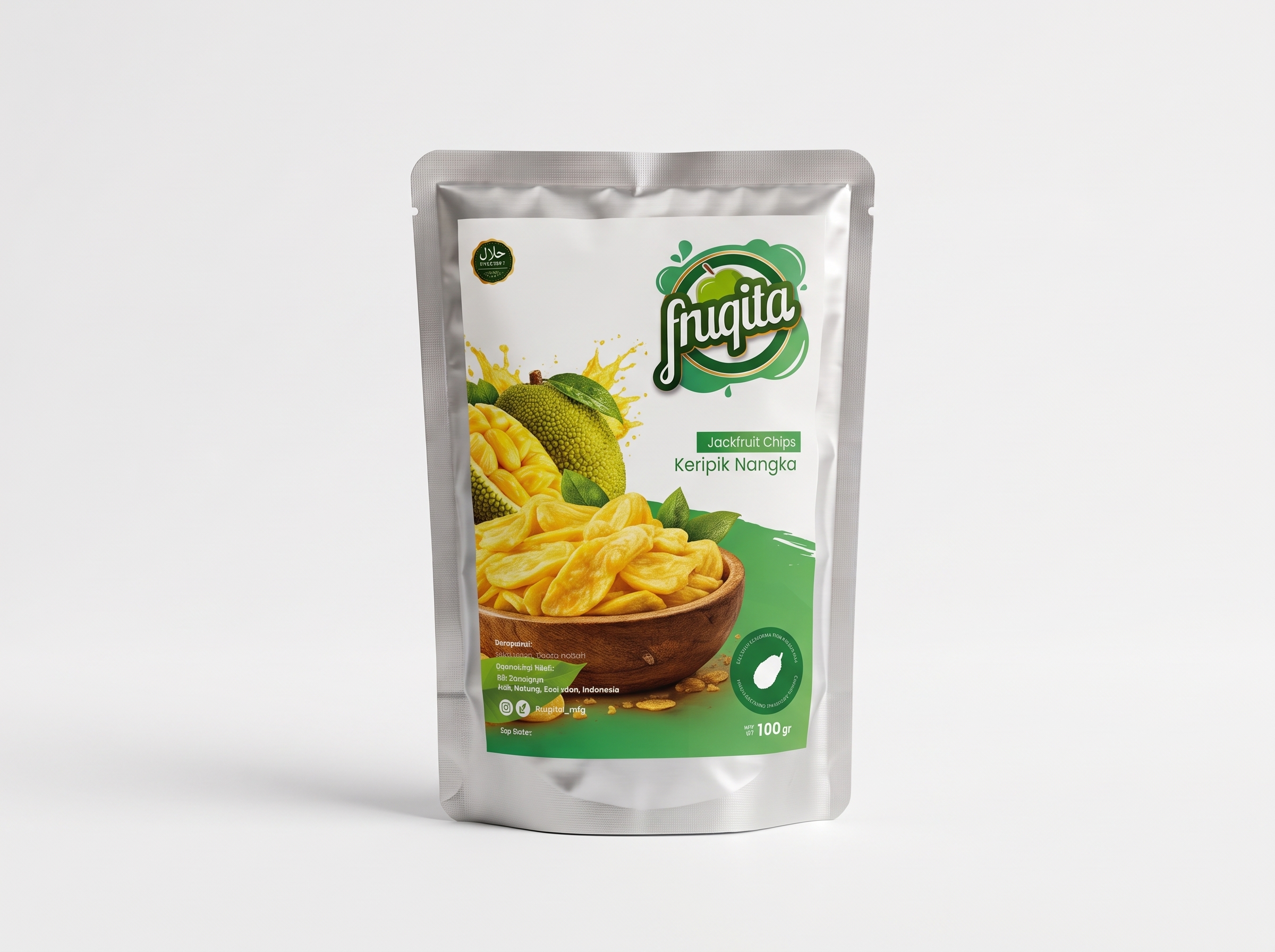 Kemasan Keripik Nangka Fruqita 100gr